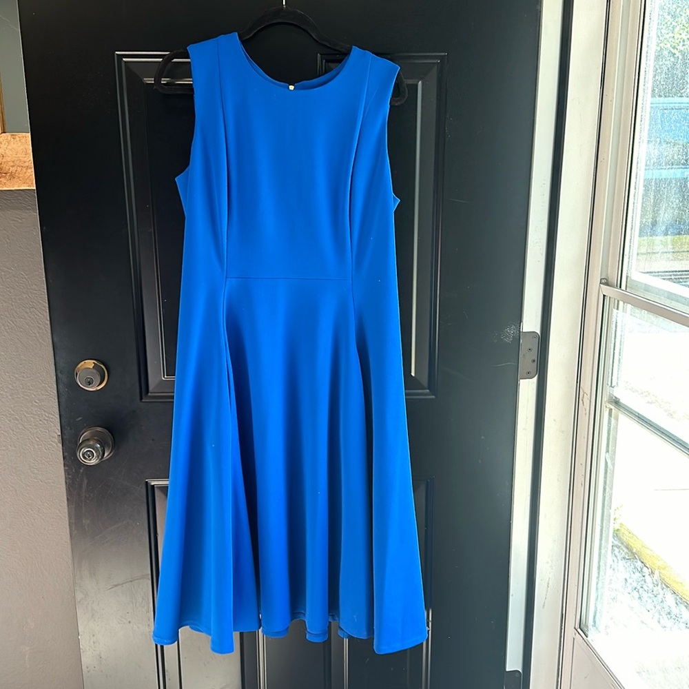 Woman’s, Calvin Klein royal blue, mid length dress.